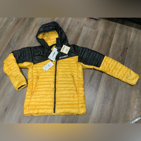 Adidas Originals Terrex Techrock 800 Down Hooded Jacket IB1082 Men's Sz Large